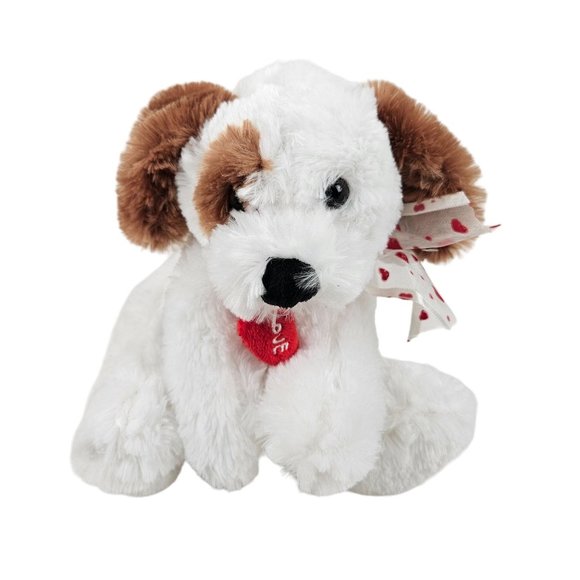 Wishpets Puppy Dog Stuffed Animal Pet Toy Brown White Rolphe 2007 - Picture 1 of 10
